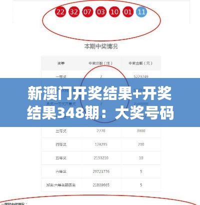 新澳门开奖结果+开奖结果348期：大奖号码的惊人巧合