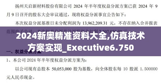 2024新奥精准资料大全,仿真技术方案实现_Executive6.750